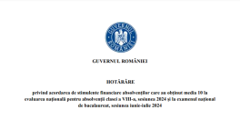 5.000 lei pentru premiantii Romaniei (Document)