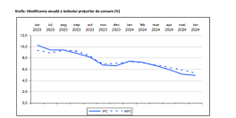 A scazut rata inflatiei. Ultimele cifre cu privire la economia Romaniei (Raportul)