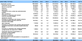  Cheltuielile statului au ajuns la 29% din PIB. Deficitul se mareste (Document) 