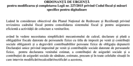 Finantele pregatesc modificarea Codului Fiscal. Noile reguli privesc declaratia privind impozitul pe venit si contributiile sociale (Proiectul)