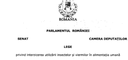 PROIECT PENTRU INTERZICEREA UTILIZARII INSECTELOR IN ALIMENTATIA UMANA – AUR a scris legea: "Am constatat o recrudescenta a mesajelor prin care opiniei publice ii sunt inoculate beneficiile comercializarii ca gustari sau ca ingrediente a acestor vietati” 