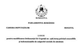 REGULI PENTRU ACORDAREA CONCEDIULUI MEDICAL – Proiect de lege pentru eliminarea obligativitatii prezentarii adeverintei de la angajator (Document)