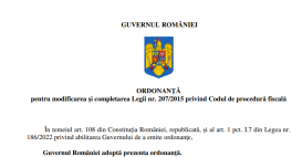 MODIFICAREA CODULUI DE PROCEDURA FISCALA – Suspendarea termenului de prescriptie. Prevederi privind  valorificarea bunurilor de catre debitor, la o valoare mai mica decat cea stabilita prin raportul de evaluare (Document)