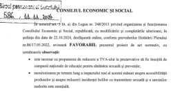 TVA de 5%: propunerea a fost avizata (Document)