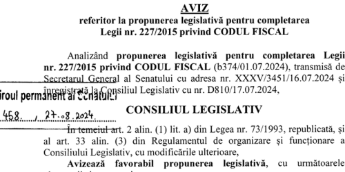 Aviz pentru modificarea Codului Fiscal. Consiliul Legislativ a decis cu privire la impozitul pe cladirile noi (Avizul)