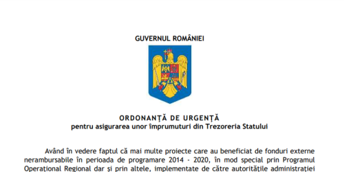 Ordonanta pentru primari: s-a dat derogare de la actualele prevederi pentru a face imprumuturi (Document)