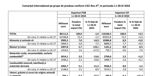 Semnal de alarma: deficitul comercial a ajuns la 30 miliarde euro (Document)