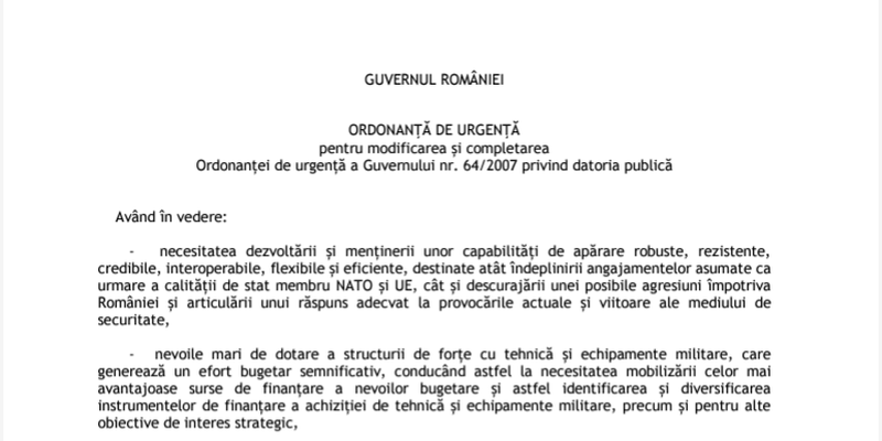 Bani de la americani. Romania cauta finantare externa pentru proiecte de interes strategic (Document)