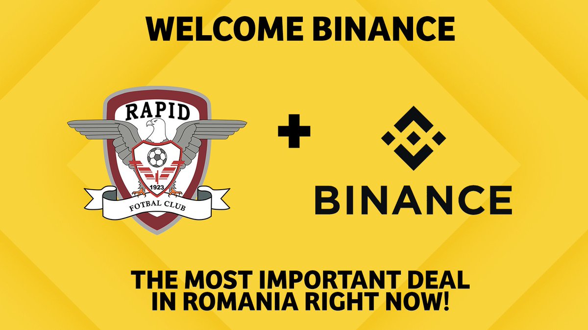 BINANCE, PARTENERIAT ISTORIC PENTRU FOTBALUL ROMANESC –  FC RAPID: 
