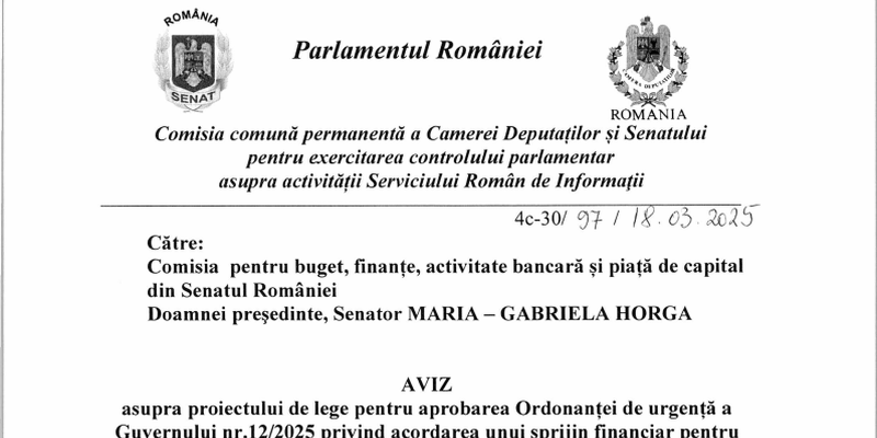 Comisia SRI din Parlament, aviz pe banii pensionarilor (Document)