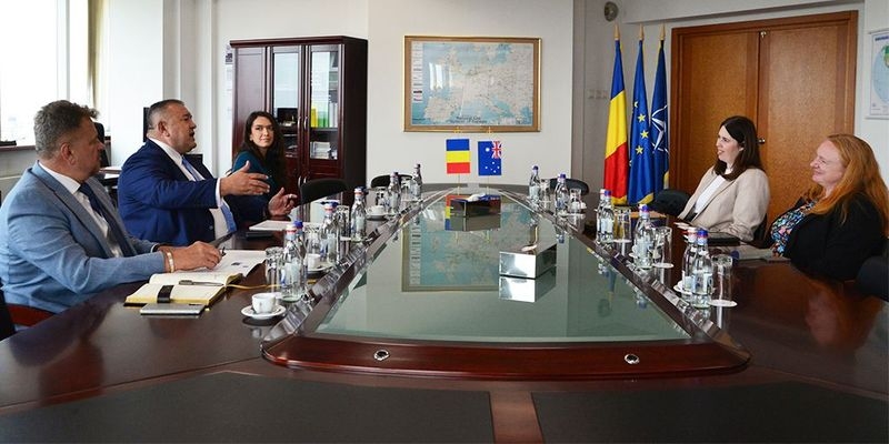 Cooperare CCIR: presedintele Camerei de Comert, intrevedere cu ambasadorul Australiei in Romania