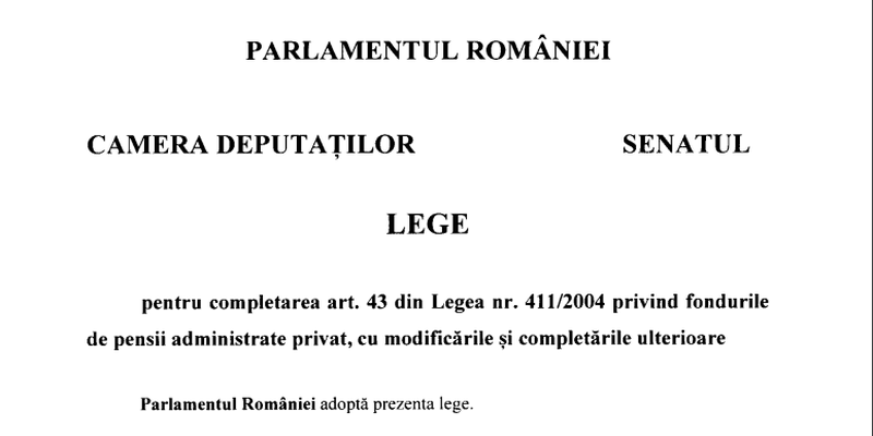 Legea pentru pensiile romanilor, in Senat. Cota de contributie ar putea ajunge la 10% (Document)