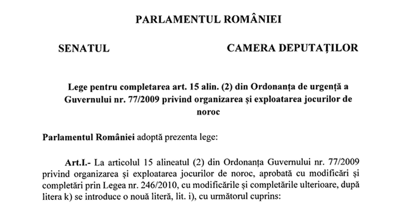 Pacanelele ar putea fi interzise la parterul blocurilor. Proiectul de lege va fi dezbatut in Parlament (Document)