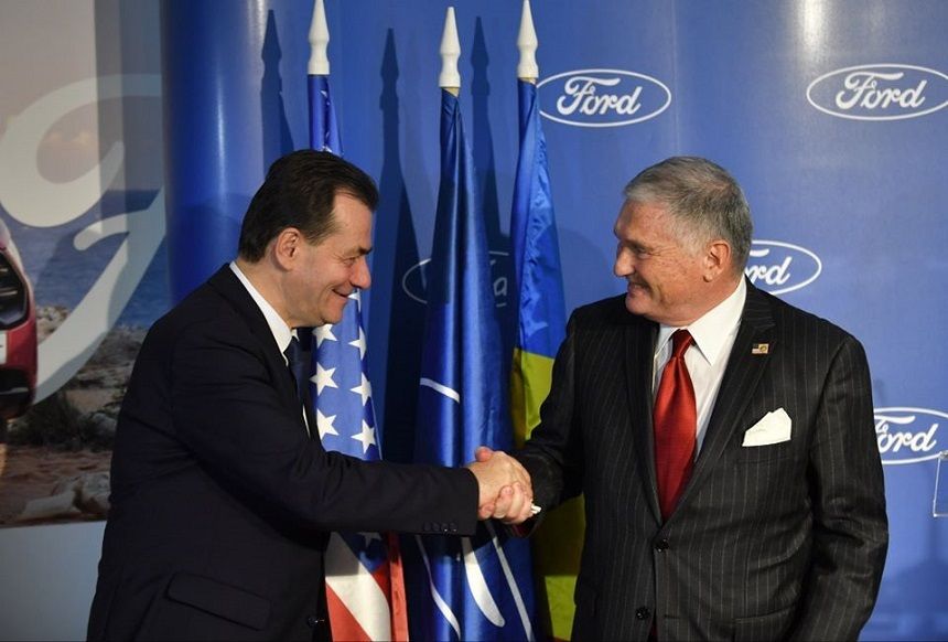 premierul Ludovic Orban si ambasadorul SUA Adrian Zuckerman