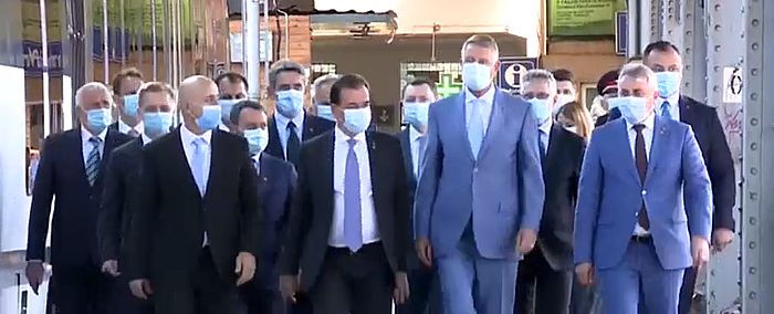 Iohannis a mers cu trenul Gara de Nord Aeroportul Henry Coanda